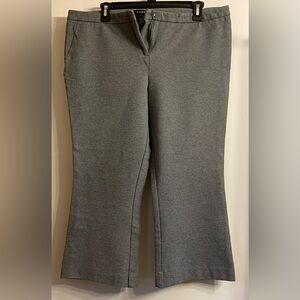 Max & Mia Women Capri Dress Stretch Pants Grey XL